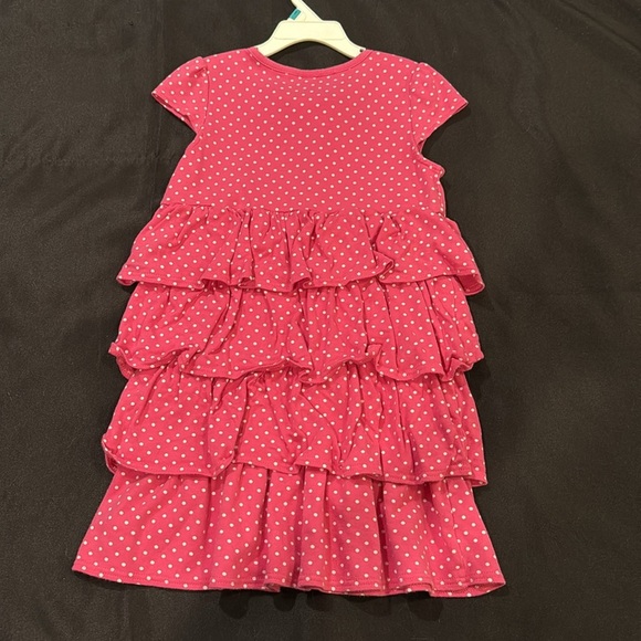 Gymboree dress size 7. pink, white dots, with bow - Picture 3 of 4